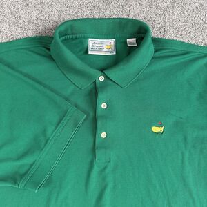Augusta National Golf Shop Polo Shirt Men's Green Short Sleeve Size XXL 2XL